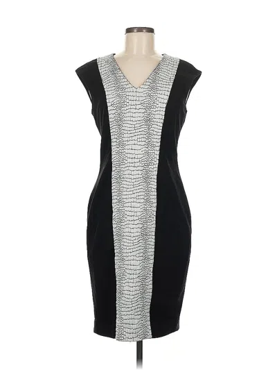 Pre-owned Calvin Klein Cocktail Dress In Gray