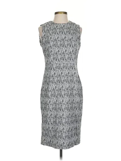Pre-owned Calvin Klein Cocktail Dress In Gray