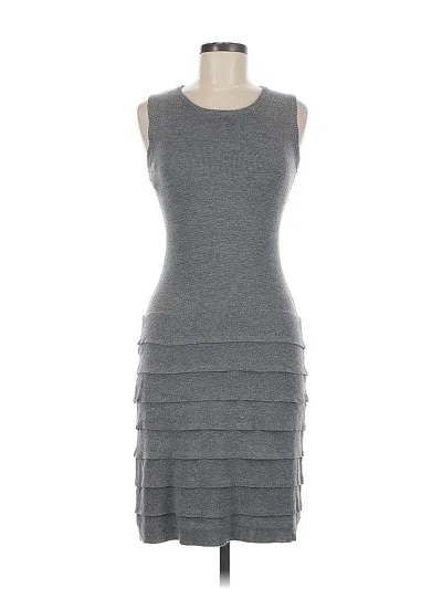 Pre-owned Calvin Klein Cocktail Dress In Gray