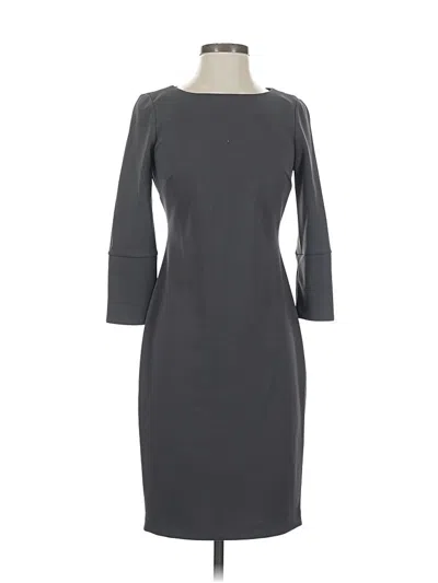 Pre-owned Calvin Klein Cocktail Dress In Gray