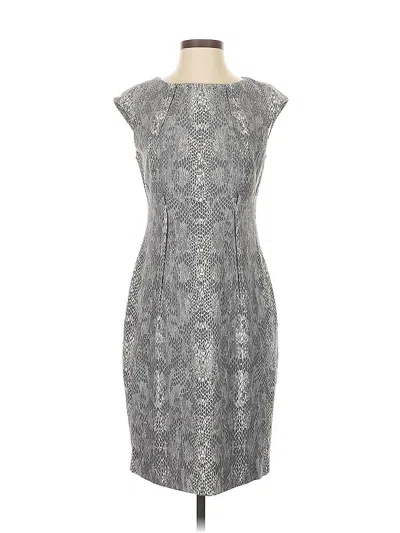 Pre-owned Calvin Klein Cocktail Dress In Gray