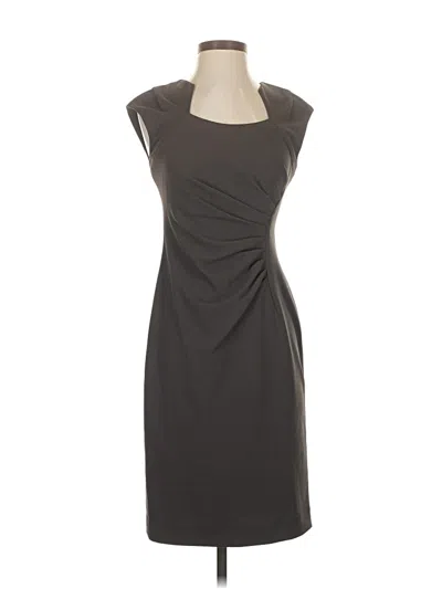 Pre-owned Calvin Klein Cocktail Dress In Gray