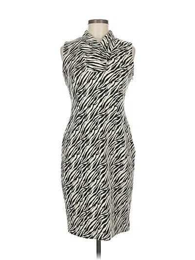 Pre-owned Calvin Klein Cocktail Dress In Gray