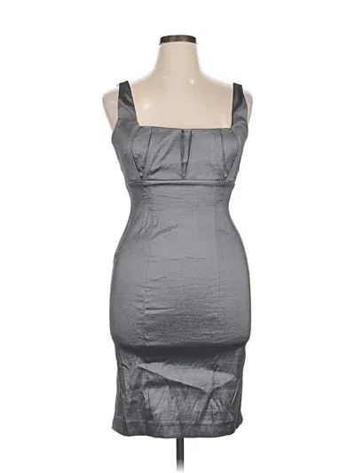 Pre-owned Calvin Klein Cocktail Dress In Gray
