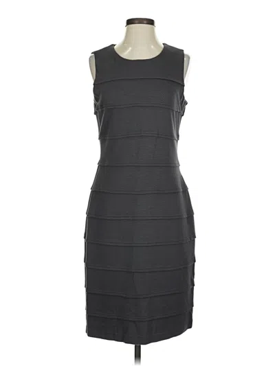 Pre-owned Calvin Klein Cocktail Dress In Gray