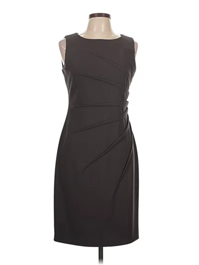 Pre-owned Calvin Klein Cocktail Dress In Gray