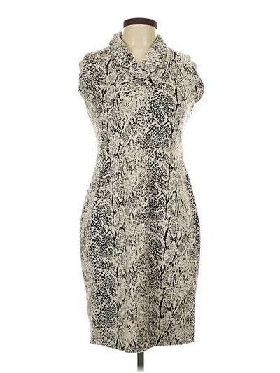 Pre-owned Calvin Klein Cocktail Dress In Gray