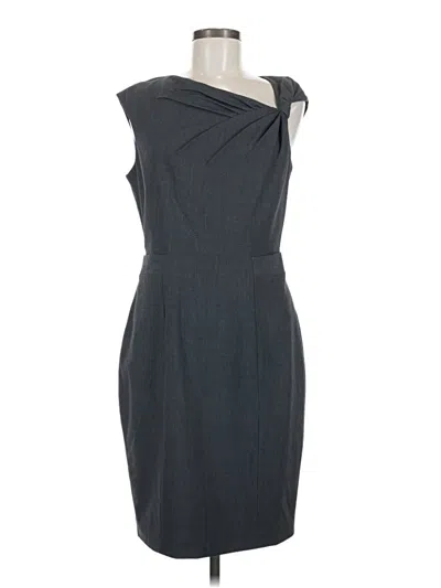 Pre-owned Calvin Klein Cocktail Dress In Gray