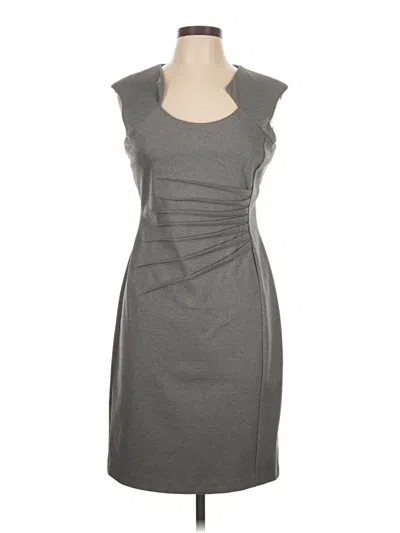 Pre-owned Calvin Klein Cocktail Dress In Gray