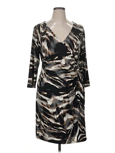 Pre-owned Calvin Klein Cocktail Dress In Gray