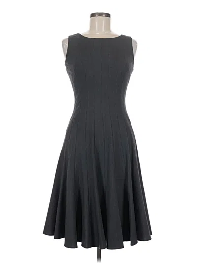 Pre-owned Calvin Klein Cocktail Dress In Gray
