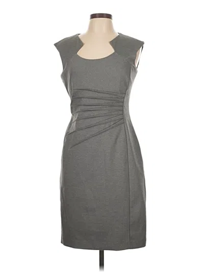 Pre-owned Calvin Klein Cocktail Dress In Gray