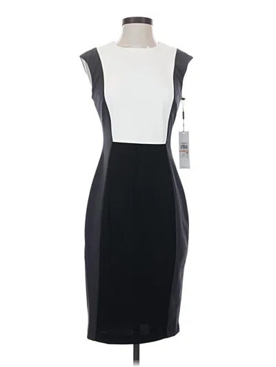Pre-owned Calvin Klein Cocktail Dress In Gray
