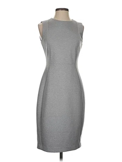 Pre-owned Calvin Klein Cocktail Dress In Gray