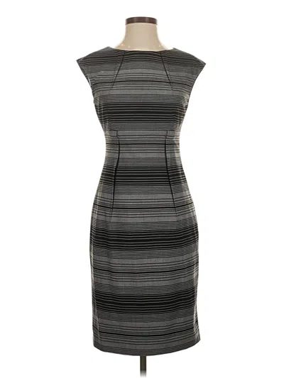 Pre-owned Calvin Klein Cocktail Dress In Gray