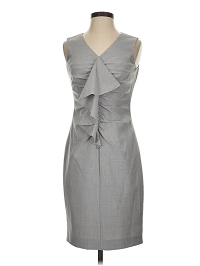 Pre-owned Calvin Klein Cocktail Dress In Gray