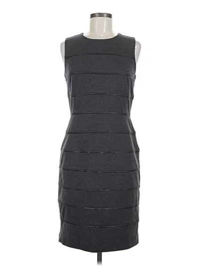Pre-owned Calvin Klein Cocktail Dress In Gray