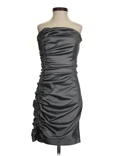 Pre-owned Calvin Klein Cocktail Dress In Gray