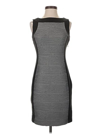 Pre-owned Calvin Klein Cocktail Dress In Gray