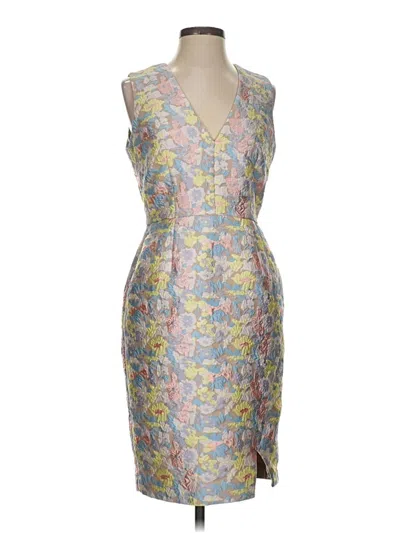 Pre-owned Calvin Klein Cocktail Dress In Gray