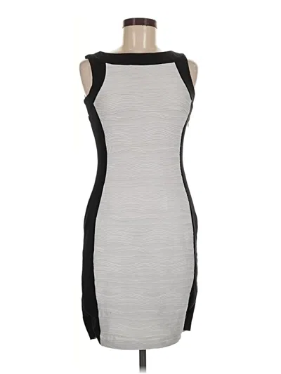 Pre-owned Calvin Klein Cocktail Dress In Gray