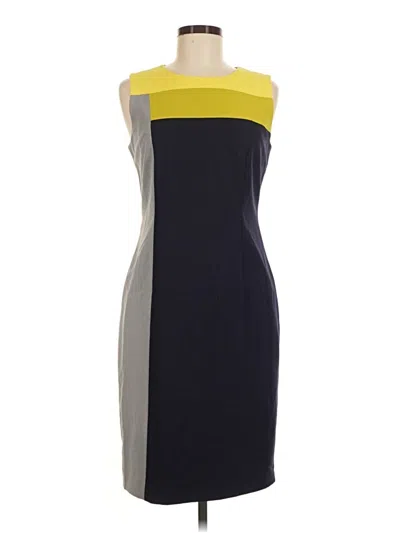 Pre-owned Calvin Klein Cocktail Dress In Gray