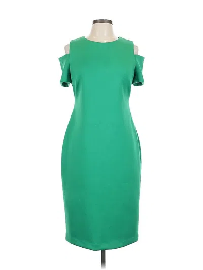 Pre-owned Calvin Klein Cocktail Dress In Green
