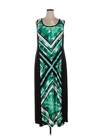 Pre-owned Calvin Klein Cocktail Dress In Green