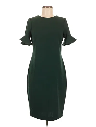 Pre-owned Calvin Klein Cocktail Dress In Green
