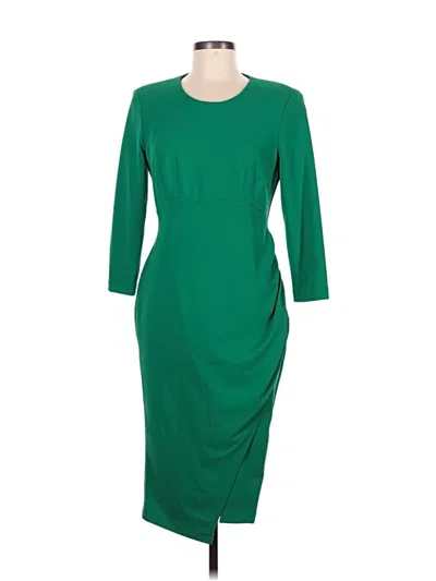 Pre-owned Calvin Klein Cocktail Dress In Green
