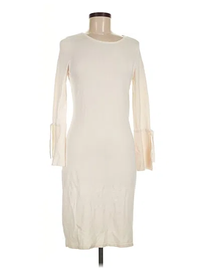 Pre-owned Calvin Klein Cocktail Dress In Ivory