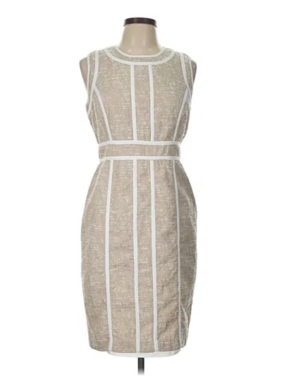 Pre-owned Calvin Klein Cocktail Dress In Ivory