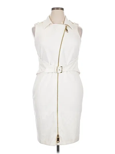Pre-owned Calvin Klein Cocktail Dress In Ivory