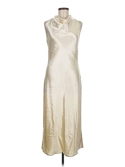 Pre-owned Calvin Klein Cocktail Dress In Ivory