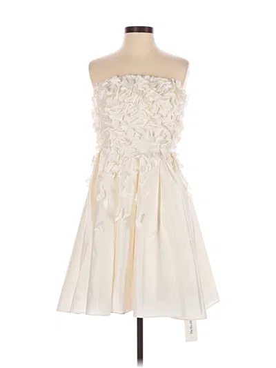 Pre-owned Calvin Klein Cocktail Dress In Ivory