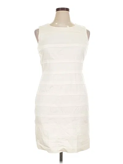 Pre-owned Calvin Klein Cocktail Dress In Ivory