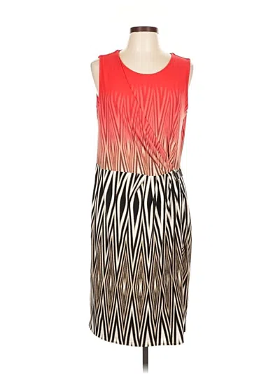 Pre-owned Calvin Klein Cocktail Dress In Orange