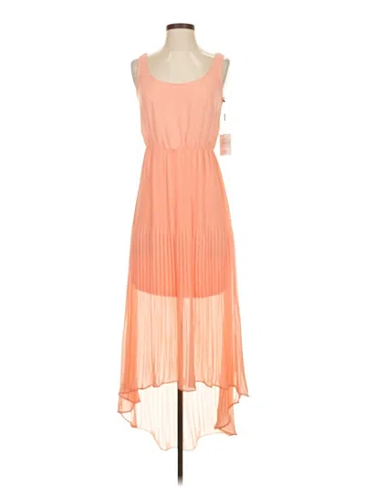Pre-owned Calvin Klein Cocktail Dress In Orange
