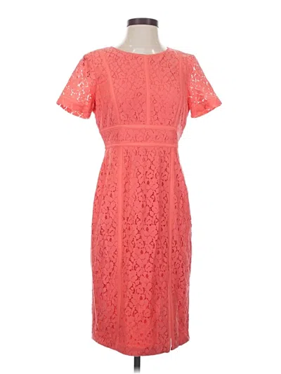 Pre-owned Calvin Klein Cocktail Dress In Orange