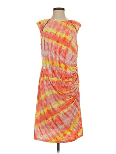 Pre-owned Calvin Klein Cocktail Dress In Orange