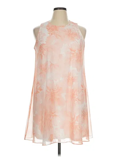 Pre-owned Calvin Klein Cocktail Dress In Orange