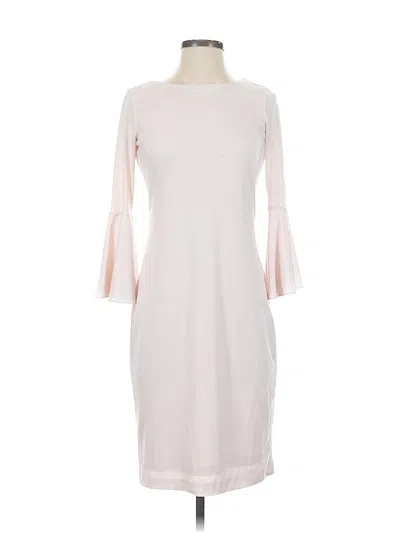 Pre-owned Calvin Klein Cocktail Dress In Pink