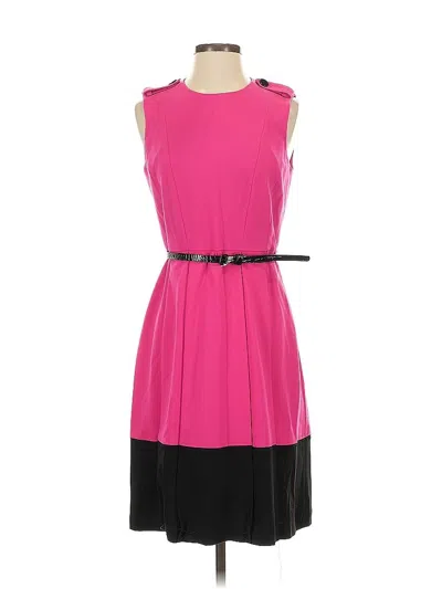 Pre-owned Calvin Klein Cocktail Dress In Pink