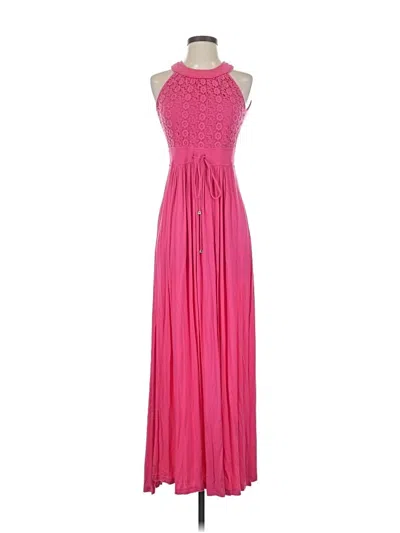 Pre-owned Calvin Klein Cocktail Dress In Pink