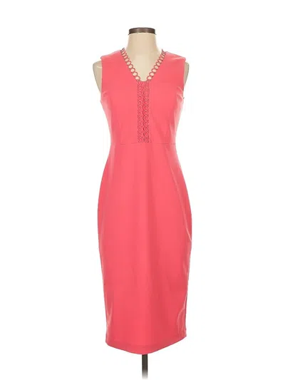 Pre-owned Calvin Klein Cocktail Dress In Pink