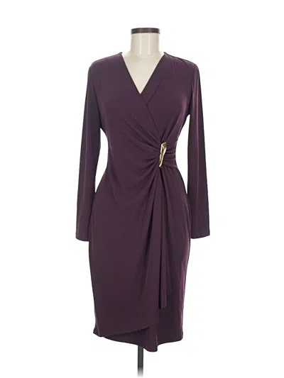 Pre-owned Calvin Klein Cocktail Dress In Purple