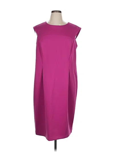 Pre-owned Calvin Klein Cocktail Dress In Purple