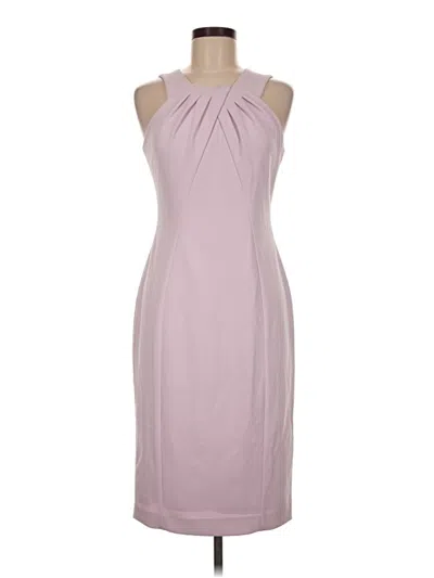 Pre-owned Calvin Klein Cocktail Dress In Purple