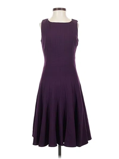 Pre-owned Calvin Klein Cocktail Dress In Purple