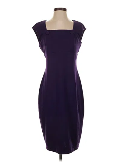 Pre-owned Calvin Klein Cocktail Dress In Purple